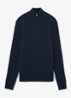 Howard fijngebreide trui van kasjmier - Navy / Blauw