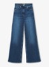 Jas high waist flared jeans met steekzakken - Middenblauw
