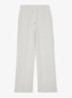 Jemma high waist straight fit joggingbroek met steekzakken - Wit