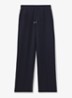 Jemma high waist straight fit joggingbroek met steekzakken - Donkerblauw