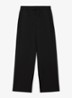 Jemma high waist straight fit joggingbroek met steekzakken - Black / Zwart