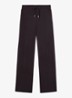 Jemma high waist straight fit joggingbroek met steekzakken - Aubergine