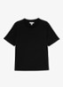Josie T-shirt met ronde hals - Black / Zwart