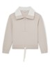 Laney sweater met halve rits - Beige