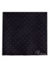 Liam pochet van zijde met stippenprint - Navy / Blauw