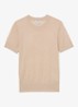 Livy fijngebreide top in linnenblend - Beige