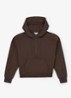 Lockie hoodie met halve rits - Donkerbruin