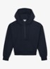 Lockie hoodie met halve rits - Donkerblauw