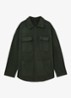 Lockwood overshirt van wol - Groen