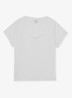 Luna T-shirt met V-hals - Wit