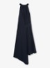Maeve midi jurk met gedrapeerd detail - Donkerblauw