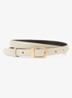 Mila riem van leer - Gebroken wit