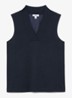 Miley top met V-hals - Donkerblauw