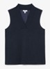 Miley top met V-hals - Donkerblauw