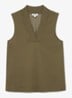 Miley top met V-hals - Khaki