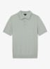 Mnor regular fit polo van merino wol - Lichtgroen