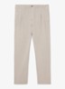 Pablo tapered fit pantalon in linnenblend - Stone / Beige