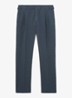 Pablo tapered fit pantalon in linnenblend - Airforce Blue / Blauw