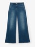 Petite Addie high waist wide leg jeans met steekzakken - Denim