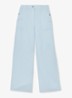 Petite Ashby high waist loose fit pantalon met steekzakken - Blauw