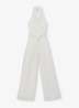 Petite Taya wide fit jumpsuit in linnenblend - Wit