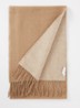 Picton sjaal in kasjmierblend met franjes 190 x 30 cm - Camel