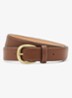 Pierce riem van leer met structuur - Zand