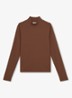 Polly longsleeve met stretch - Camel