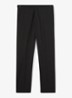 Promise slim fit pantalon in wolblend - Zwart