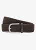 Riem met leren detail - Donkerbruin