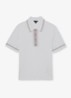 ROTHWELL Tipped Half-Button Knitted Polo Shirt - Gebroken wit