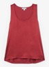 Ruby top van zijde - Rood