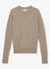 Sadie fijngebreide pullover in merino wolblend - Beige
