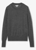 Sadie fijngebreide pullover in merino wolblend - Antraciet
