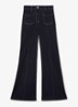 Sakura high waist flared jeans - Staalblauw