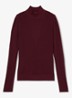 Selene gebreide top met transparante details - Bordeauxrood