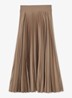 Seren geplooide midirok - Camel