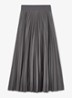 Seren geplooide midirok - Grey / Grijs