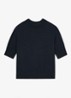Sienna top in wolblend met opstaande kraag - Donkerblauw