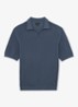 Sol regular fit polo met structuur - Airforce Blue / Blauw