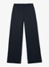Solene high waist loose fit pantalon - Donkerblauw