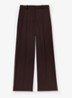 SOLENE Wool-Blend Wide-Leg Suit Trousers - Aubergine