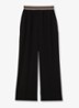 Sonnie high waist wide fit broek met steekzakken - Black / Zwart