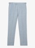 Tapered fit chino met knoop detail - Lichtblauw