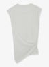 Tia top met gedrapeerd detail - Wit