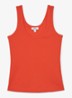 VIOLET Stretch-Cotton Ribbed Vest - Coral Pink / Roze
