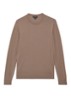 Wessex sweater van merino wol - Camel