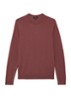 Wessex sweater van merino wol - Oudroze