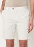 Wicket straight fit korte chino met steekzakken - Gebroken wit