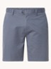 Wicket straight fit korte chino met steekzakken  - Staalblauw